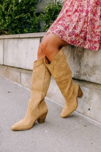 The Torra Faux Suede Knee High Boot sold by Impressions