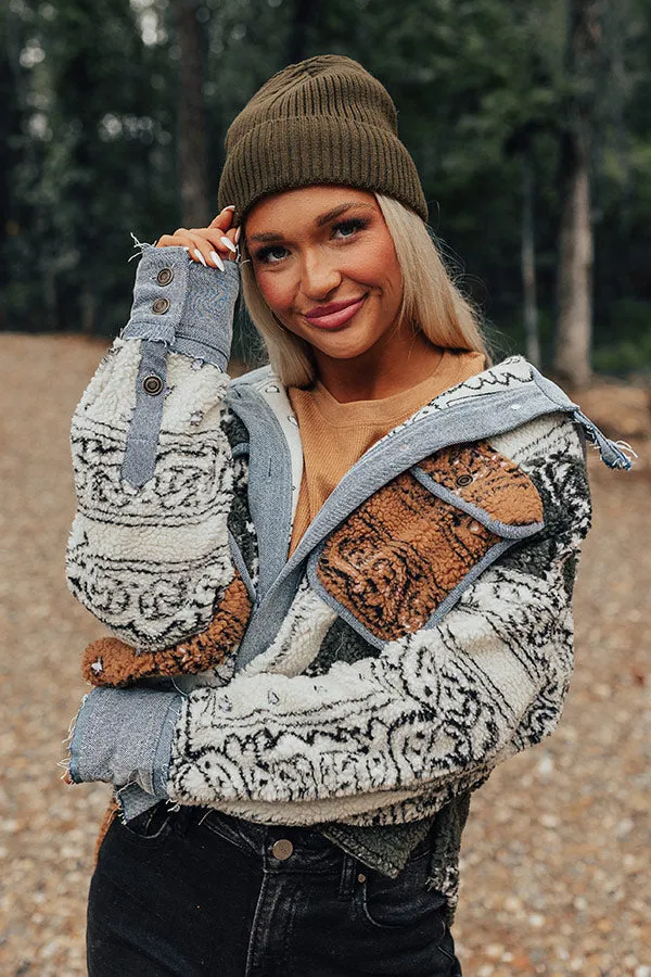 Fall Gratitude Fleece Lined Beanie In Olive sold by Impressions product image thumbnail 3