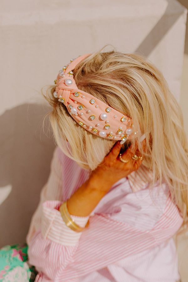 Majestic Moment Embellished Headband In Peach sold by Impressions product image thumbnail 2