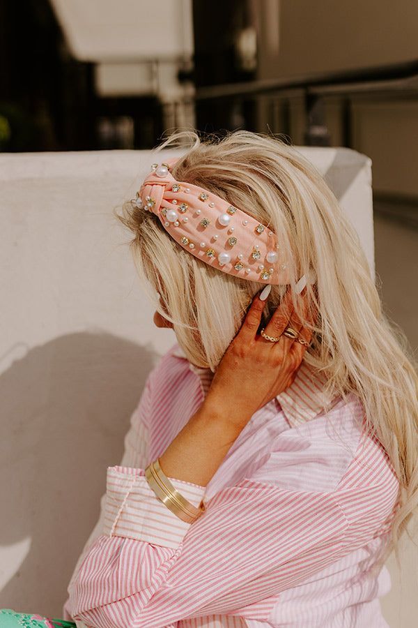 Majestic Moment Embellished Headband In Peach sold by Impressions product image thumbnail 3