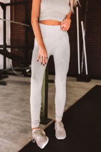 Ready To Relax High Waist Legging in Light Sage sold by Impressions