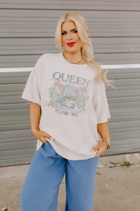 Queen 1980 Tour Graphic Tee Curves sold by Impressions