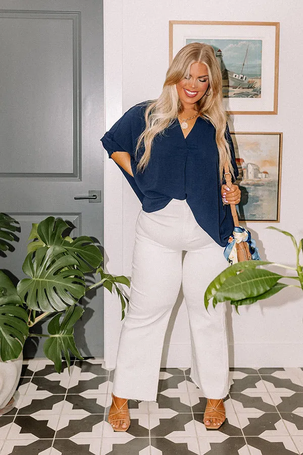 The Adriana High Waist Wide Leg Jean in Ivory Curves sold by Impressions product image thumbnail 2