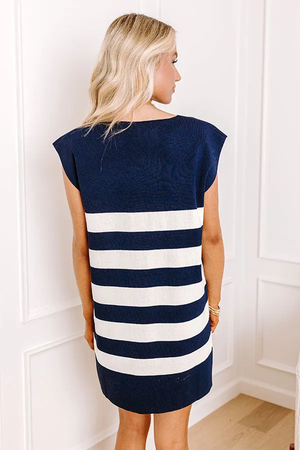 Country Club Ready Knit Dress in Navy sold by Impressions product image thumbnail 4