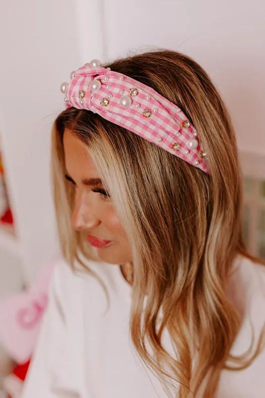 Inspiring Sights Embellished Headband In Pink sold by Impressions