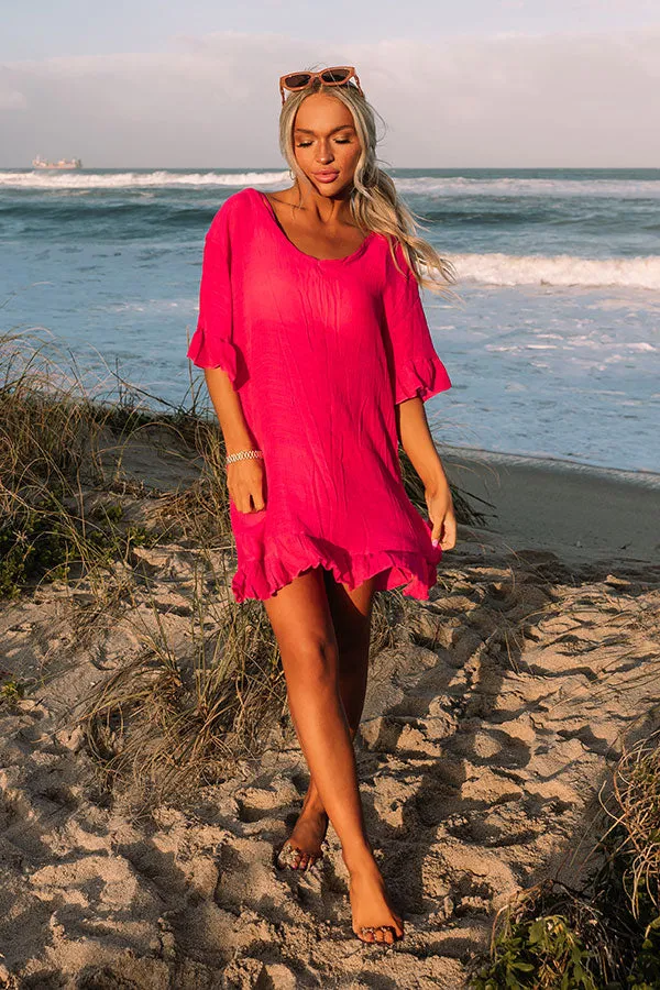 Sandy Shores Cover Up in Hot Pink sold by Impressions