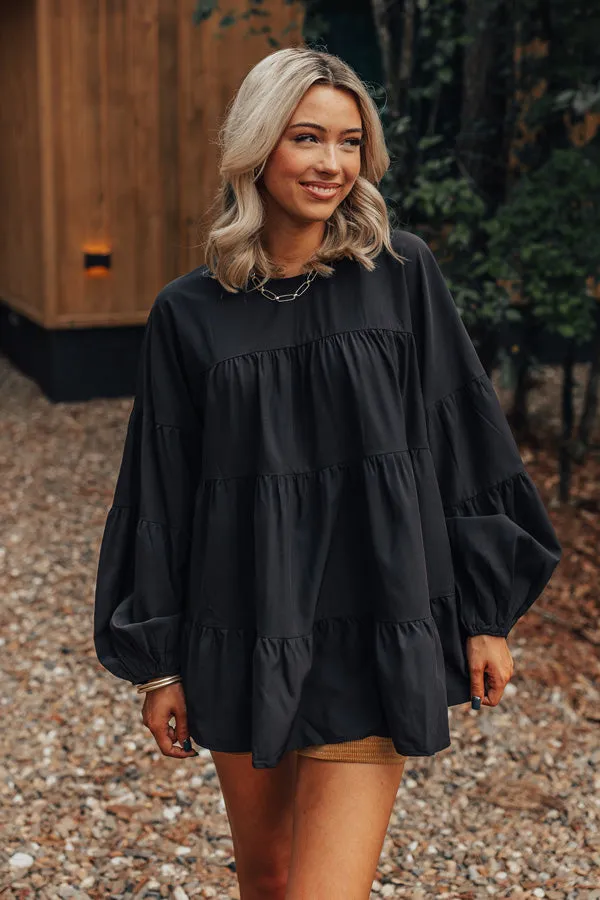 Ever So Posh Shift Top In Black sold by Impressions product image thumbnail 5