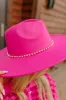 Superstar Style Felt Fedora in Hot Pink sold by Impressions