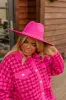 Superstar Style Felt Fedora in Hot Pink sold by Impressions