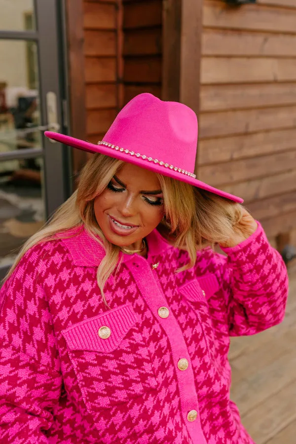 Superstar Style Felt Fedora in Hot Pink sold by Impressions product image thumbnail 4