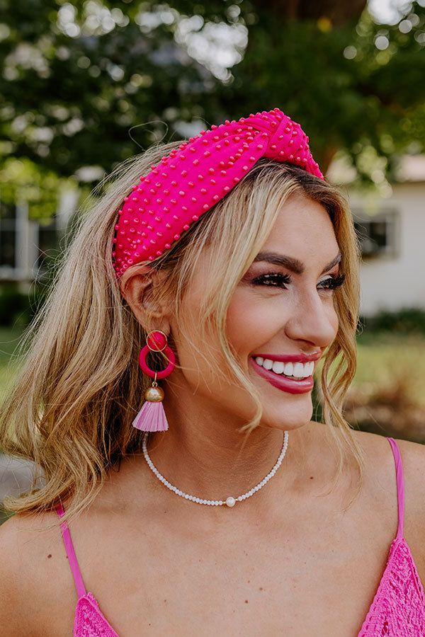 Humming Sweetly Embellished Headband In Fuchsia sold by Impressions product image thumbnail 2