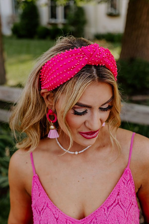 Humming Sweetly Embellished Headband In Fuchsia sold by Impressions product image thumbnail 3