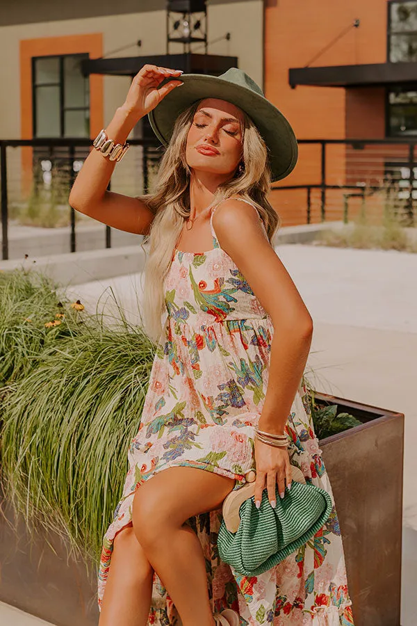 Fall Dreams Faux Suede Fedora in Olive sold by Impressions product image thumbnail 2