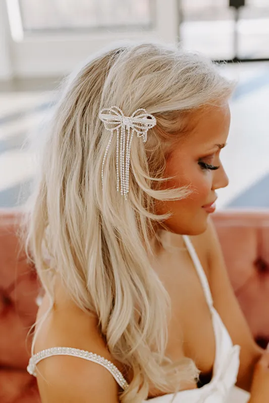Bows And Kisses Rhinestone Hair Clip sold by Impressions