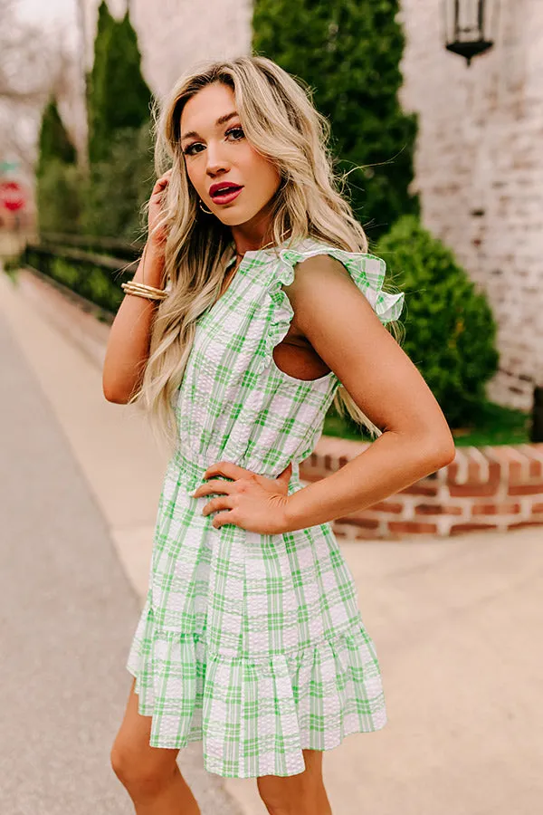 Parkside Picnic Gingham Romper in Lime sold by Impressions product image thumbnail 4