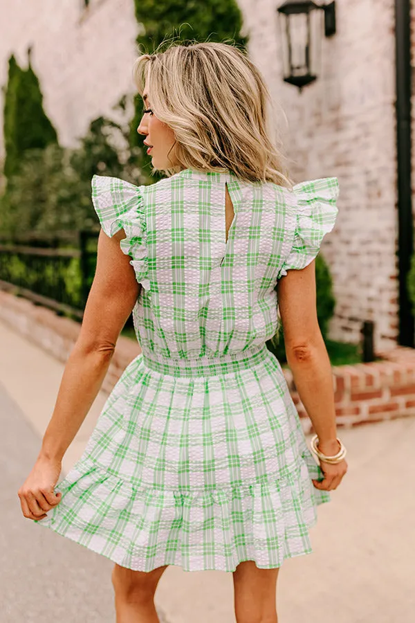 Parkside Picnic Gingham Romper in Lime sold by Impressions product image thumbnail 5
