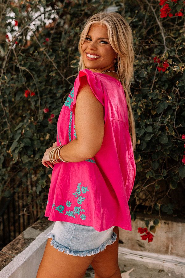 Retreat Mode Embroidered Shift Top Curves sold by Impressions product image thumbnail 5