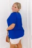 Coastal Breeze Shift Top in Royal Blue Curves sold by Impressions