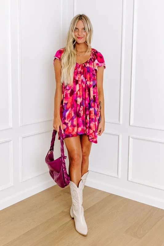 Southern Flair Floral Mini Dress sold by Impressions