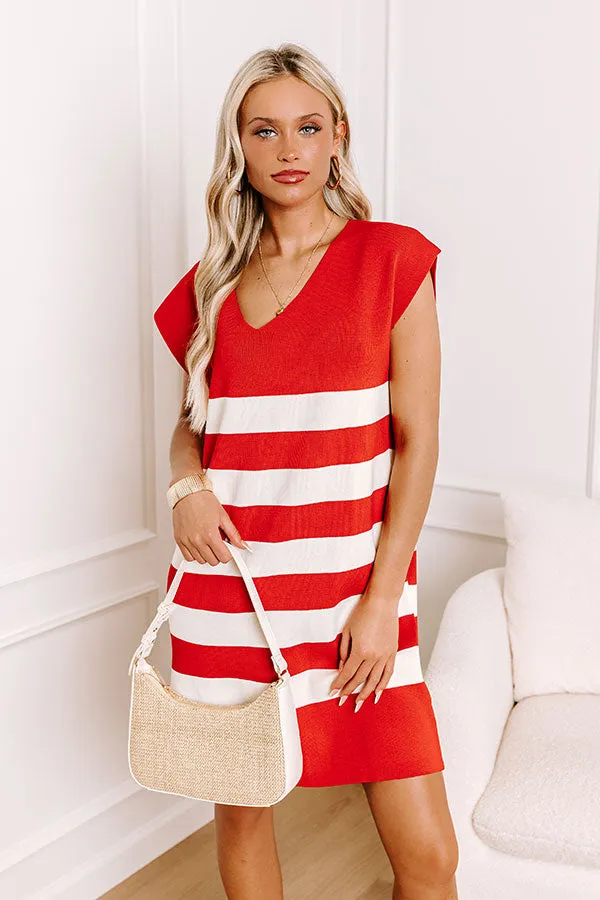Country Club Ready Knit Dress in Red sold by Impressions product image thumbnail 3