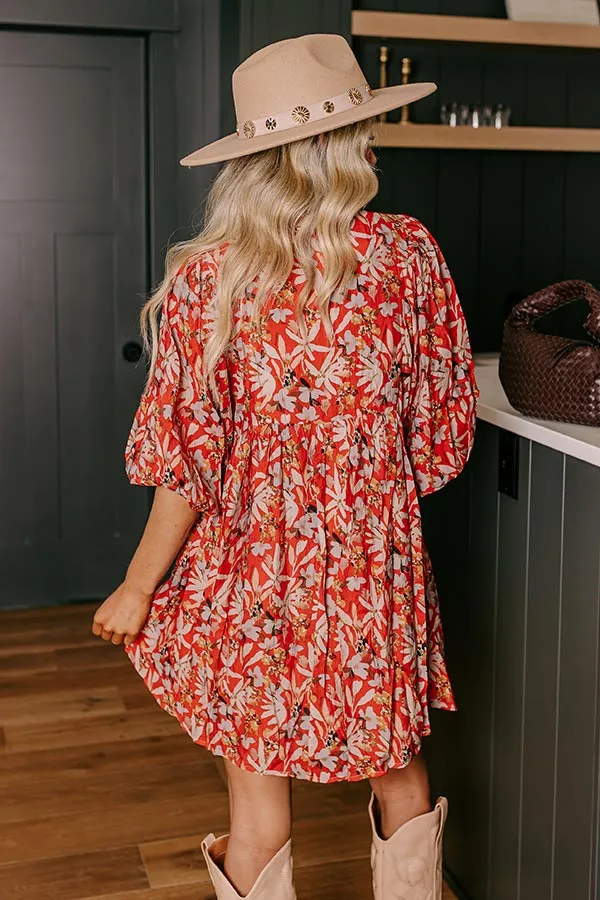 Falling For You Floral Mini Dress sold by Impressions product image thumbnail 4
