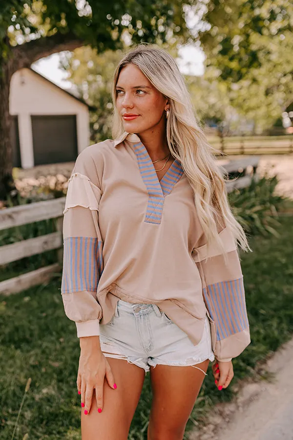 Holding Hands Sweatshirt in Warm Taupe sold by Impressions product image thumbnail 4