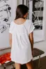Open Book Frayed Shift Top In Ivory sold by Impressions