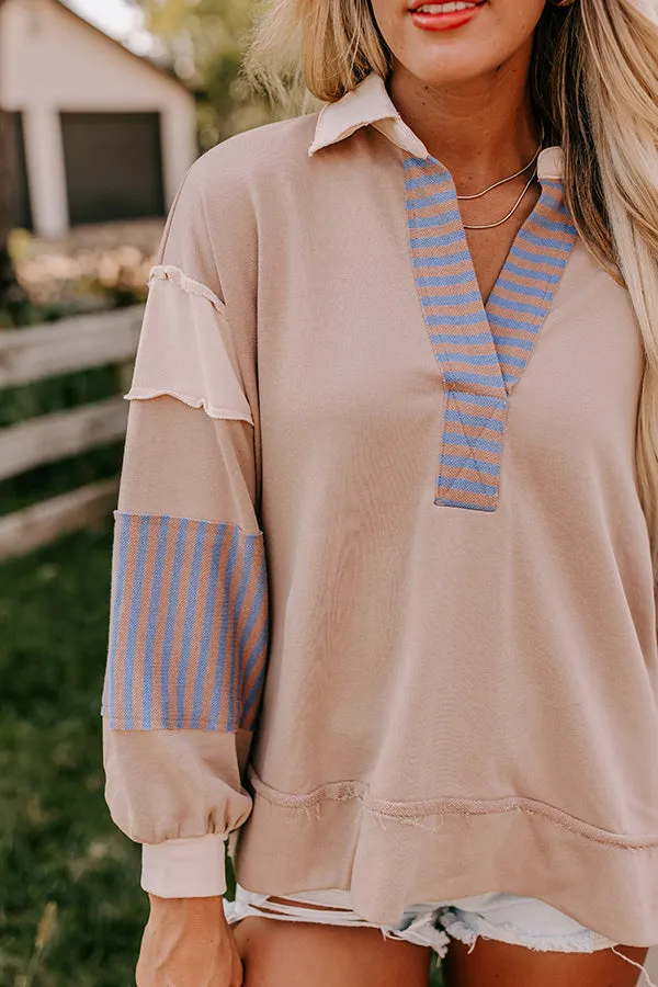 Holding Hands Sweatshirt in Warm Taupe sold by Impressions product image thumbnail 2