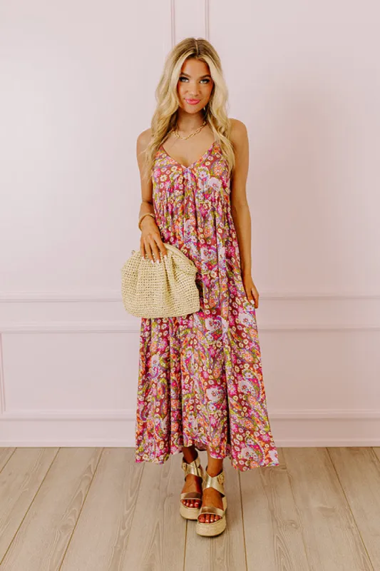 Fresh Take Floral Maxi In Purple sold by Impressions