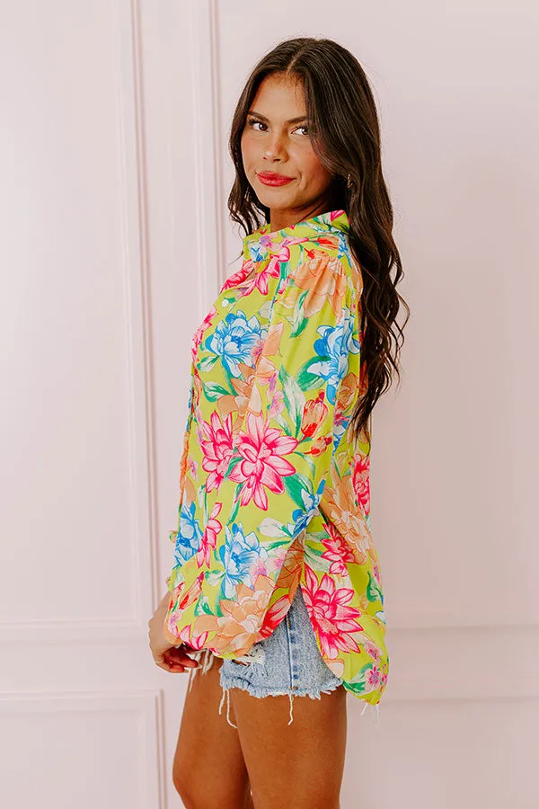 Summer Mirage Floral Button Up sold by Impressions product image thumbnail 4