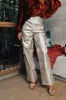 The Hannah High Waist Metallic Cargo Pants sold by Impressions
