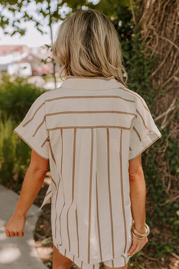 Resort Ready Stripe Button Up sold by Impressions product image thumbnail 3