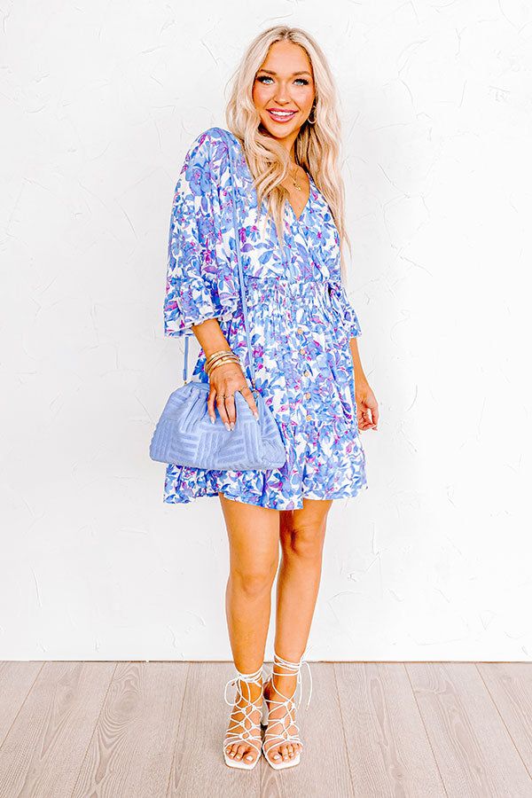 Love The Journey Floral Romper In Blue sold by Impressions product image thumbnail 2