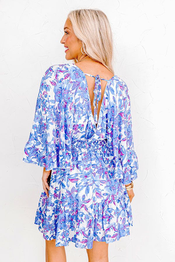 Love The Journey Floral Romper In Blue sold by Impressions product image thumbnail 3