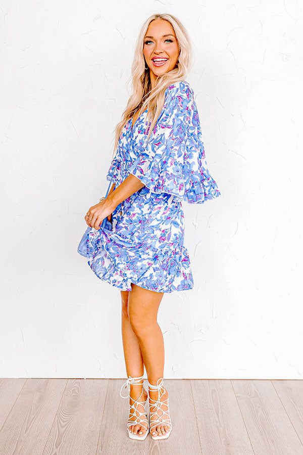 Love The Journey Floral Romper In Blue sold by Impressions product image thumbnail 4