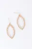 Show Stopper Beaded Earrings in Ivory sold by Impressions
