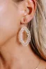 Show Stopper Beaded Earrings in Ivory sold by Impressions
