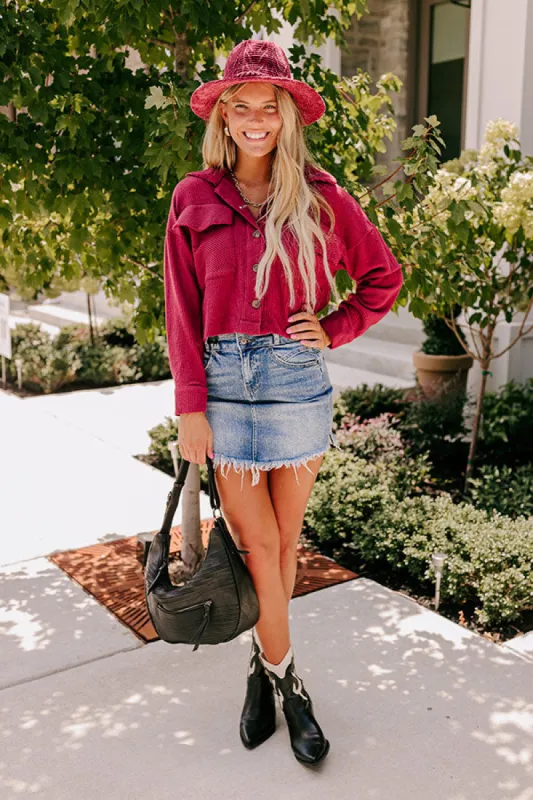 Best Season Of All Button Up In Wine sold by Impressions