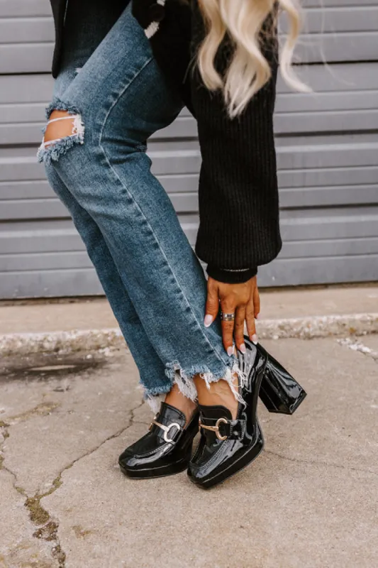 The Riley Patent Heel Loafer sold by Impressions