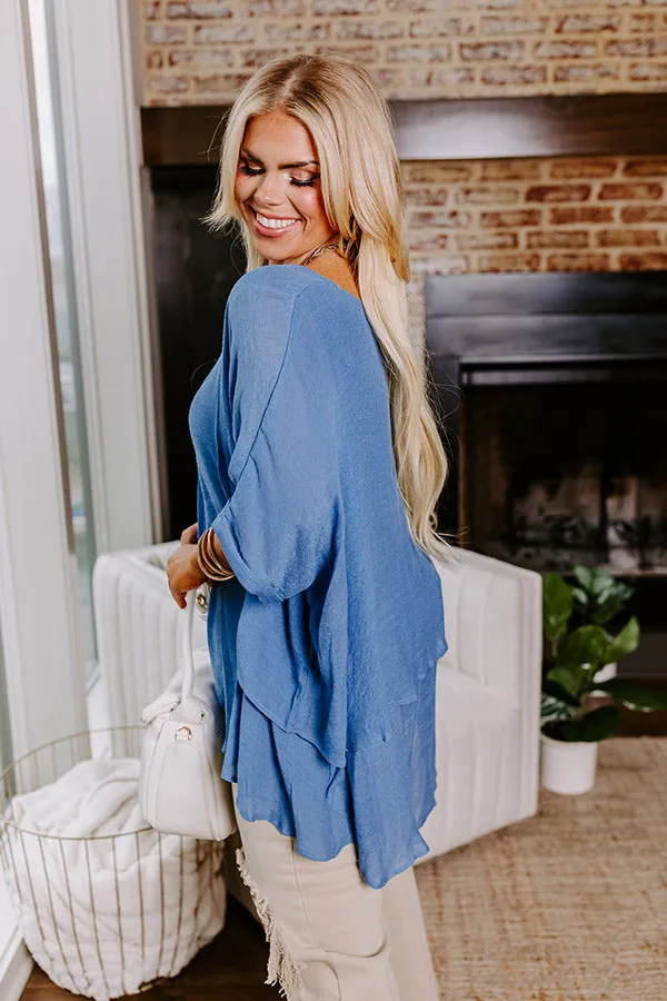 Tranquil Time Shift Top In Airy Blue Curves sold by Impressions product image thumbnail 2