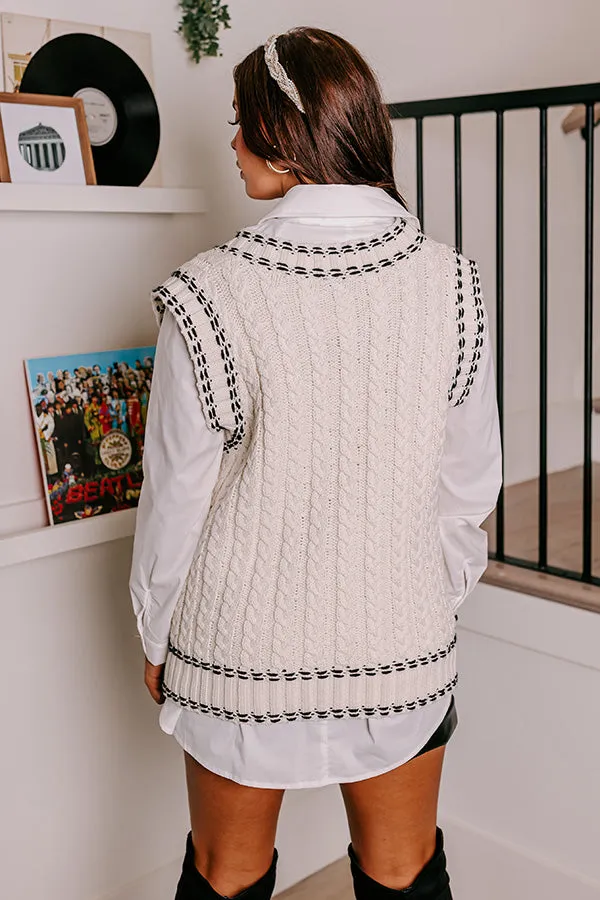 Layer Lover Cable Knit Sweater Vest sold by Impressions product image thumbnail 3