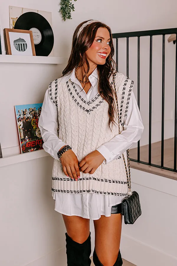 Layer Lover Cable Knit Sweater Vest sold by Impressions product image thumbnail 4