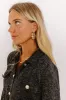 Chic Mindset Hoop Earrings in Pearl sold by Impressions