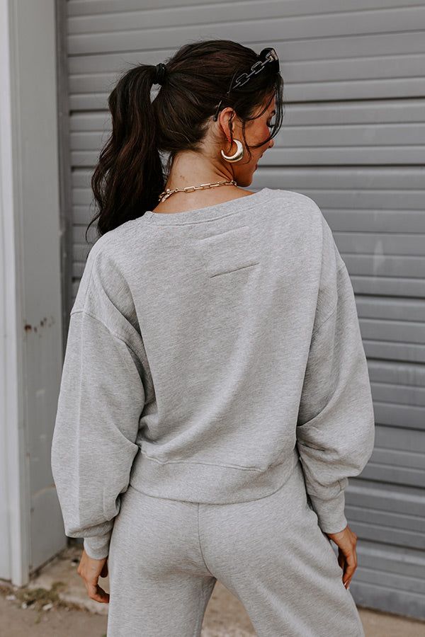 Cozier Than Ever Sweatshirt In Grey sold by Impressions product image thumbnail 4