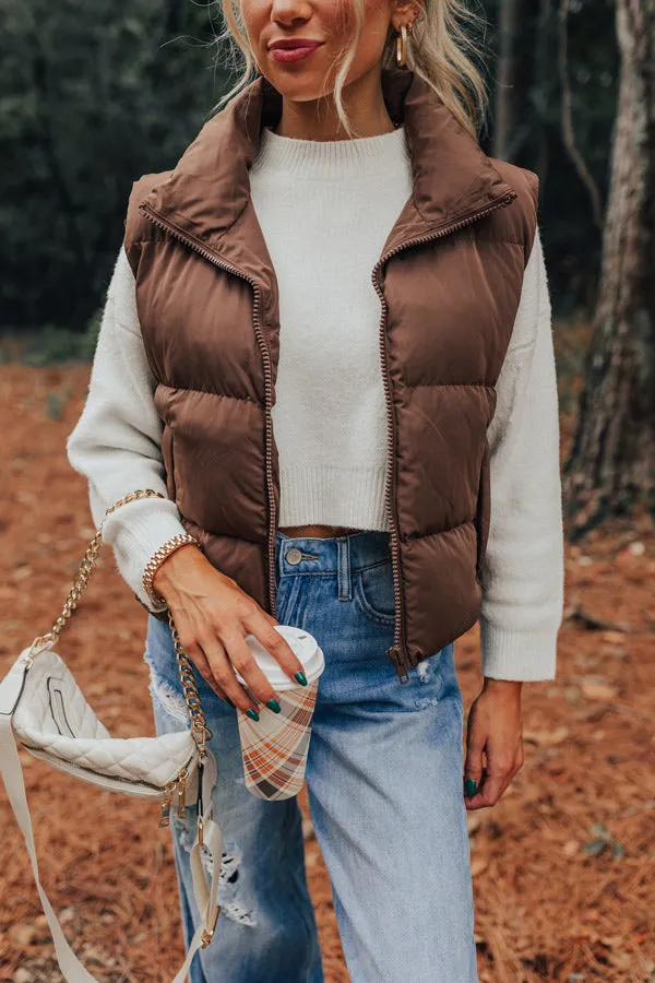 Venture Out Puffer Vest in Chestnut sold by Impressions product image thumbnail 4