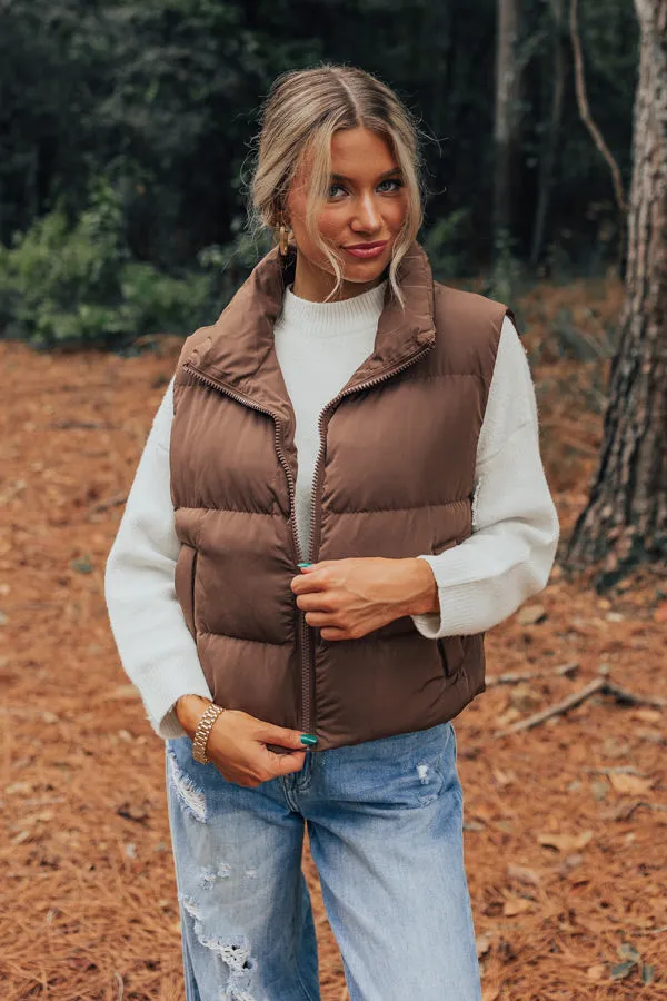 Venture Out Puffer Vest in Chestnut sold by Impressions