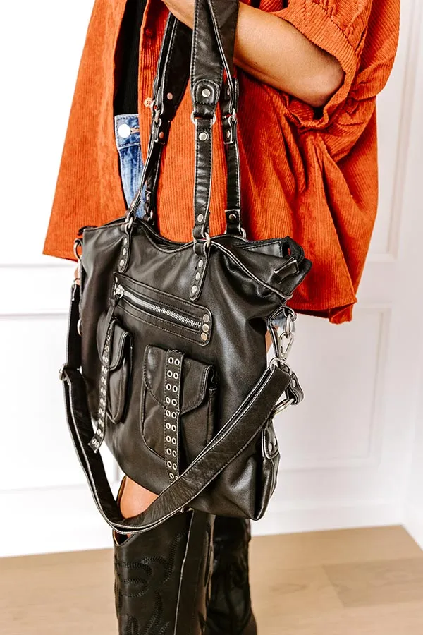 Wisteria Avenue Faux Leather Tote In Black sold by Impressions product image thumbnail 3