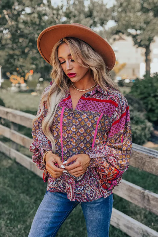 Flirty Nature Button Up sold by Impressions