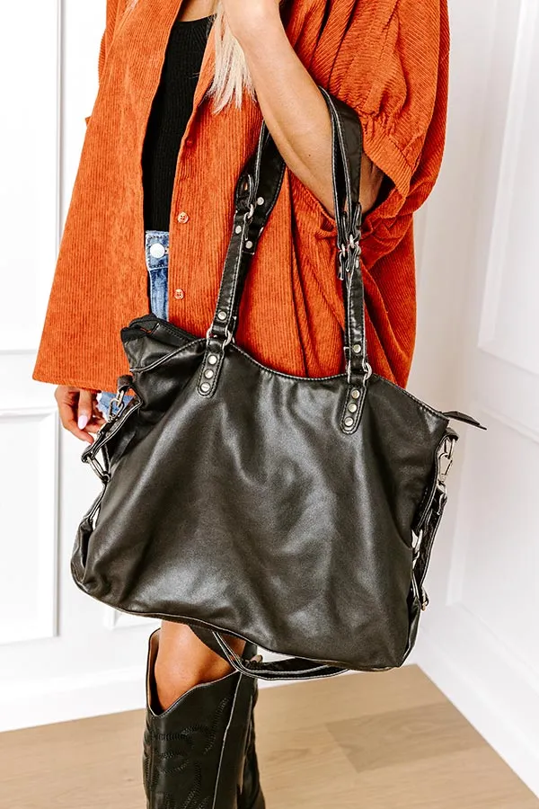 Wisteria Avenue Faux Leather Tote In Black sold by Impressions product image thumbnail 4