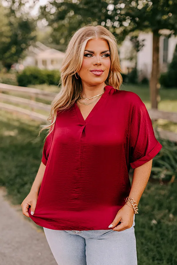 Stylish Setting Shift Top in Wine Curves sold by Impressions product image thumbnail 5